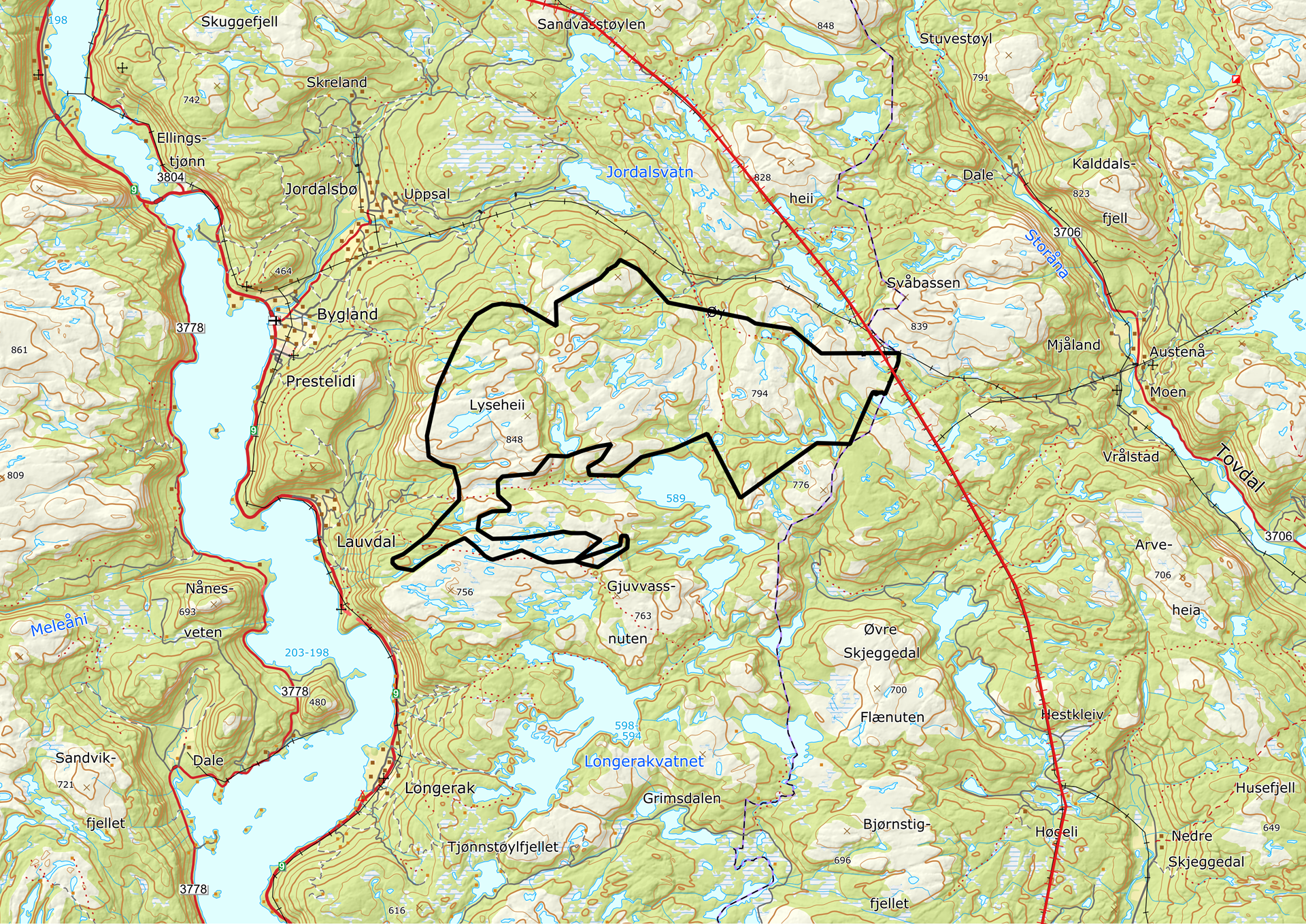 Lauvdalsheia Kart Til Brosjyre